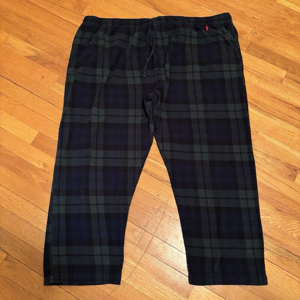 POLO Men’s Plaid Pajama Relax Pants 4XL Plus Husky Bed